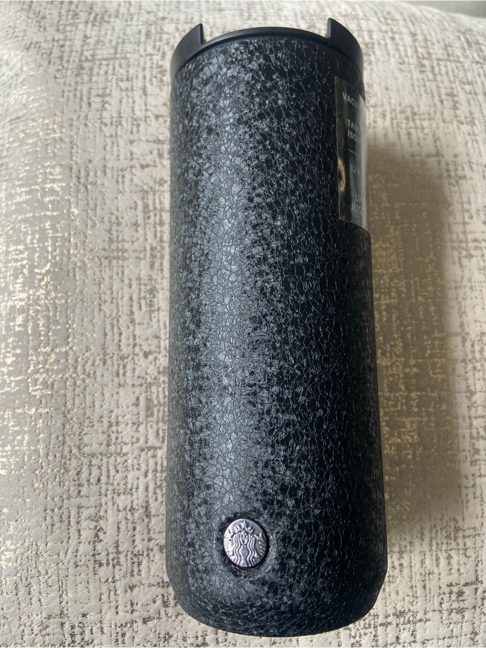 Starbucks RARE Ltd Edition Black Ice Crystal Stainless Steel Tumbler 12 FL OZ.